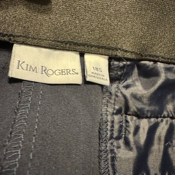 ❤️KIM ROGERS NAVY PANTS/SLACKS/OFFICE   SIZE: 18 PETITE    #D - Picture 8 of 8